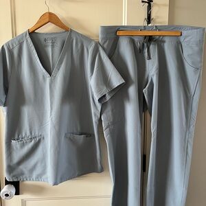 FIGS Dusty Blue Scrub Set